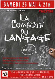 Affiche d’un des spectacles de l’atelier-Studio